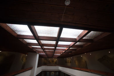 Low angle view of ceiling