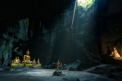  buddha statue at wat khao khun phanom, nakhon si thammarat, thailand