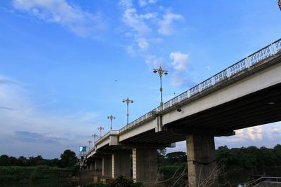 Low angle view of bridge against sky