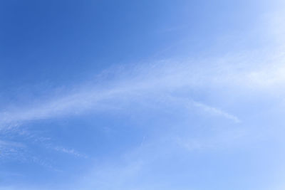 Low angle view of vapor trail in sky