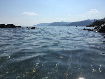 Scenic view of sea against sky