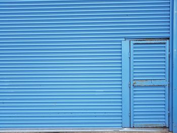 Close-up of closed shutter