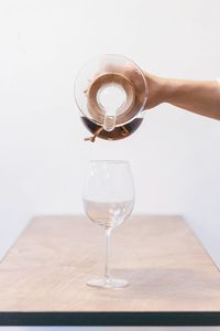 Close-up of drink on table