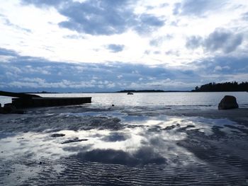 Scenic view of sea against sky