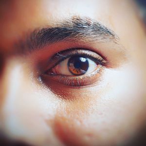 Close-up portrait of human eye