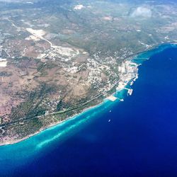 Aerial view of sea