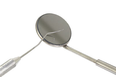 Close-up of electric lamp against white background