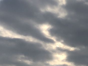 Low angle view of storm clouds in sky