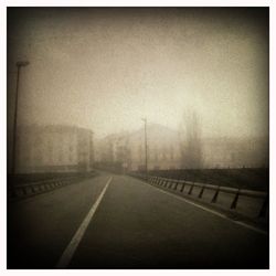 Road in foggy weather