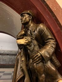 Low angle view of statue