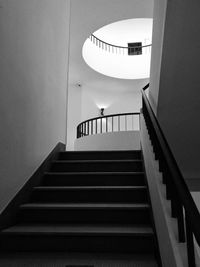 Low angle view of spiral staircase