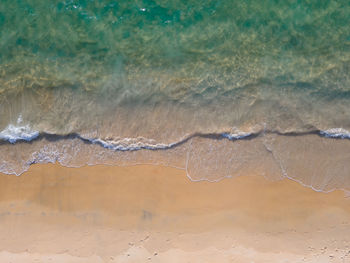 High angle view of sea shore