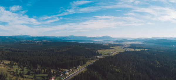 Panoramic view of landscape against sky