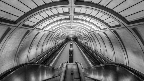 Interior of tunnel