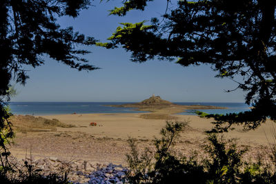Scenic view of sea against sky