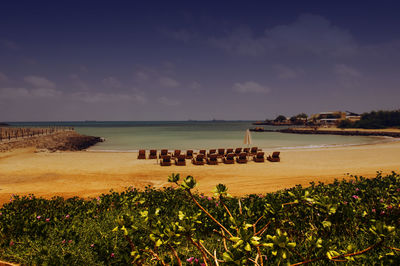 Scenic view of beach