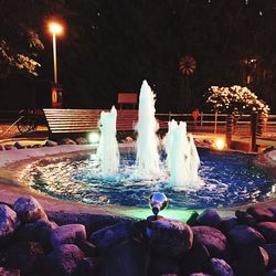 Fountain at night