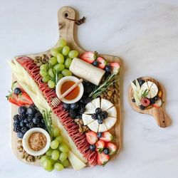 High angle view of fruits on table