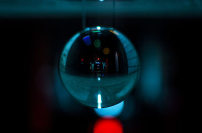 Close-up of illuminated light