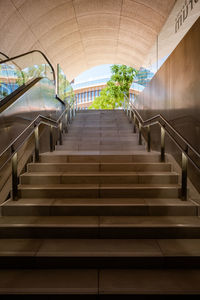 Low angle view of staircase in building