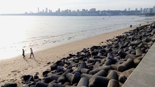 Rocks on beach