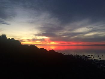 Scenic view of sky at sunset