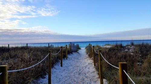 Panoramic view of sea against sky