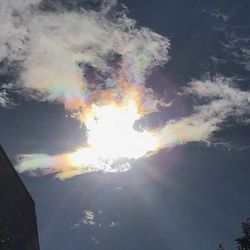 Low angle view of sky during sunset