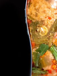 Close-up of food on table