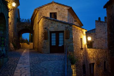 View of old building at night