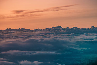 Scenic view of cloudscape during sunset