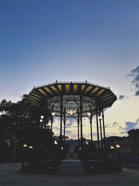 Ferris wheel against clear sky