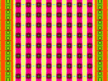 Full frame shot of multi colored pattern on window