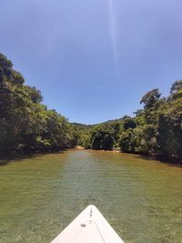 Scenic view of river against sky