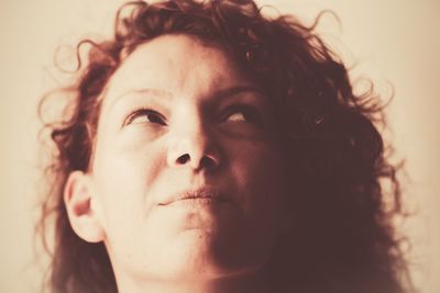 Close-up portrait of young woman