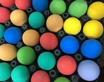 Full frame shot of multi colored balls