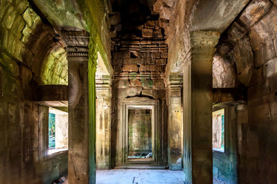 View of old ruin building