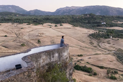 High angle view of landscape