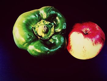 Close-up of object over black background