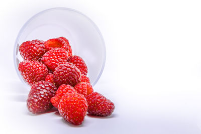 Close-up of raspberries 