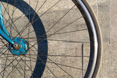 Close-up of circular object on wall