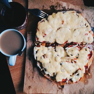 Close-up of food served on table