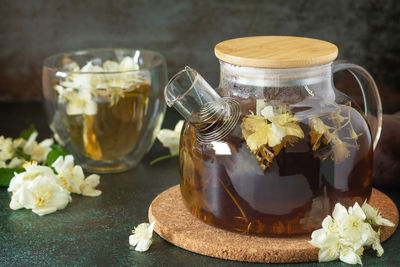 Close-up of drink on table