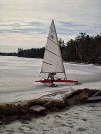 Sailboat on beach