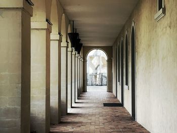 Corridor of historic building