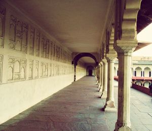 Empty corridor of building