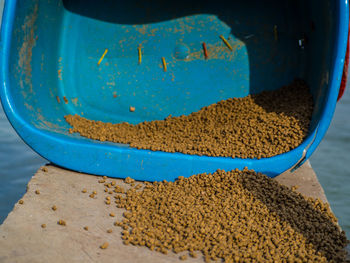 Close-up of bread in container