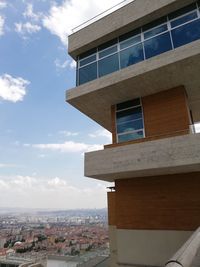 Low angle view of building against sky