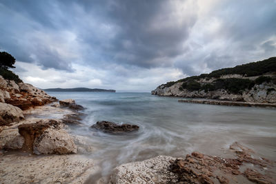 Scenic view of sea against sky