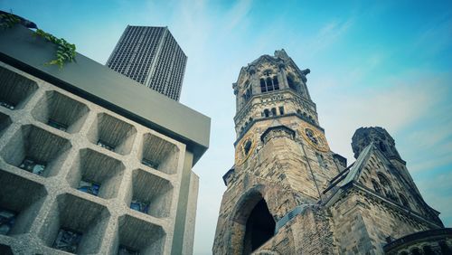 Low angle view of building against sky